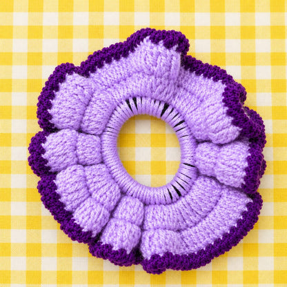 Flower Crochet Scrunchie — Handmade Hair Tie for Women & Girls