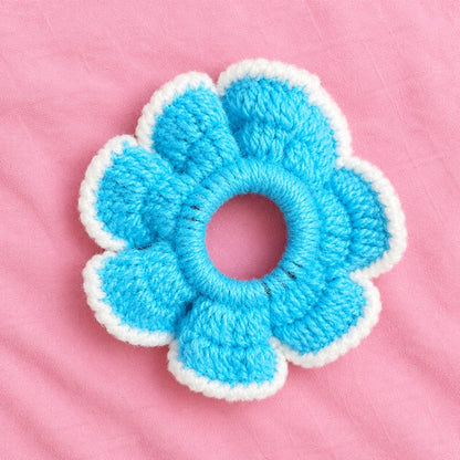 Flower Crochet Scrunchie — Handmade Hair Tie for Women & Girls